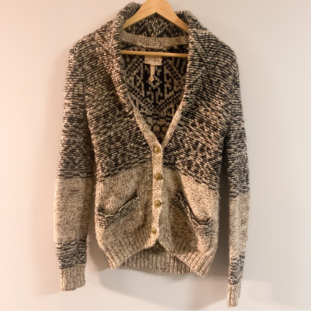 Wilfred Free | Nordic Wool Chunky Knit Sweater Cardigan